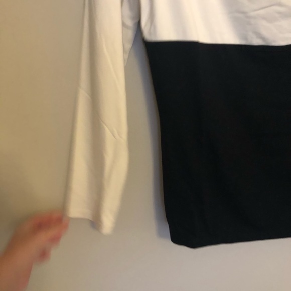 Talbots Cowl Neck Color Block Top - Picture 3 of 6